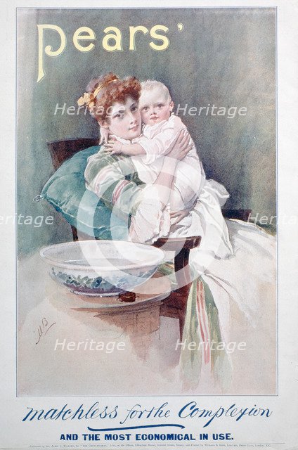 Pears soap advert, 1900. Artist: Unknown