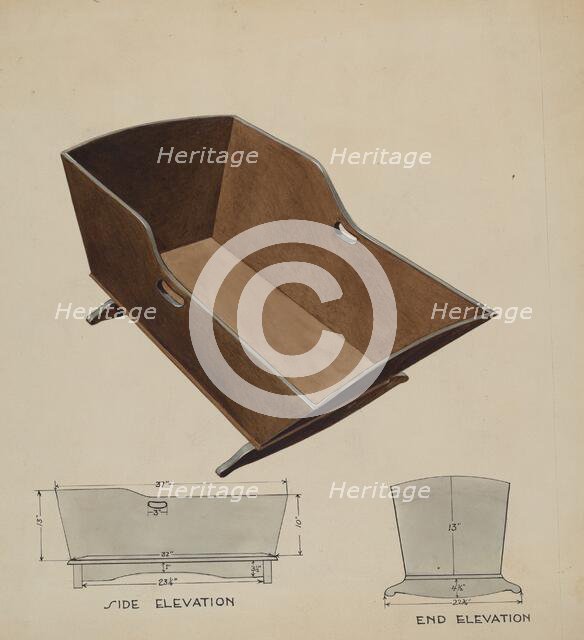 Cradle, c. 1936. Creator: Wellington Blewett.