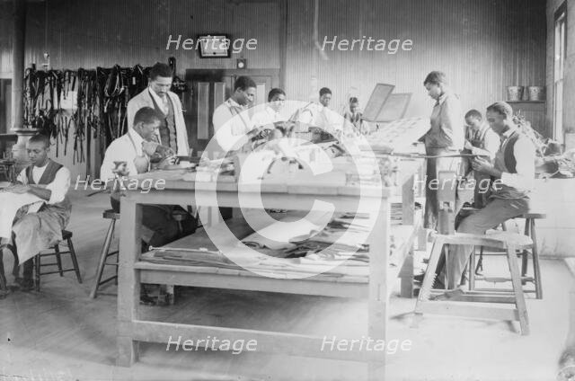 Upholstery class, Tuskegee, between c1910 and c1915. Creator: Bain News Service.