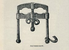 Thumbscrew, 1905. Artist: Unknown.