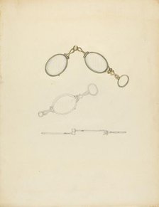 Lorgnette, c. 1940. Creator: Sylvia DeZon.