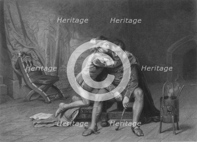 'Prince Arthur and Hubert (King John)', c1870. Creator: David Desvachez.