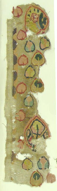 Textile Fragment, Coptic, 5th century. Creator: Unknown.