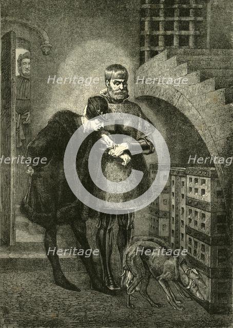 'Louis XI Visiting Cardinal Balue in the Iron Cage', (1469-1481), 1890.   Creator: Unknown.