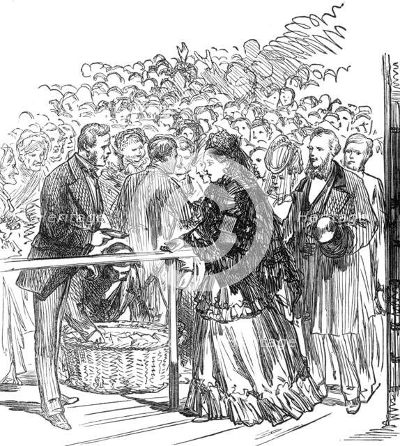 The Royal Marriage: distribution of bride-cake in Edinburgh, 1874. Creator: Unknown.