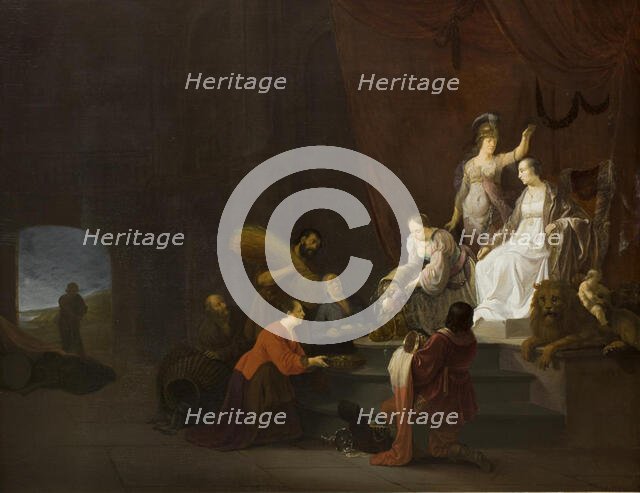 Allegory on Peace. Pax Being Crowned by Minerva, 1643. Creator: Willem de Poorter.