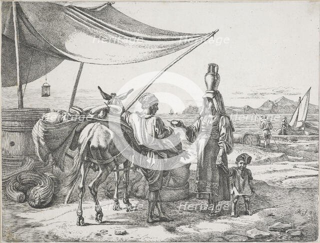 Fruttajuolo di Napoli (Fruit seller of Naples), 1822. Creator: Johann Adam Klein.