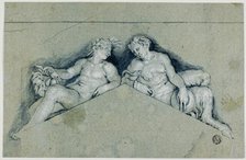 Overdoor with Allegorical Male Figure, 17th century. Creator: Paolo Veronese.