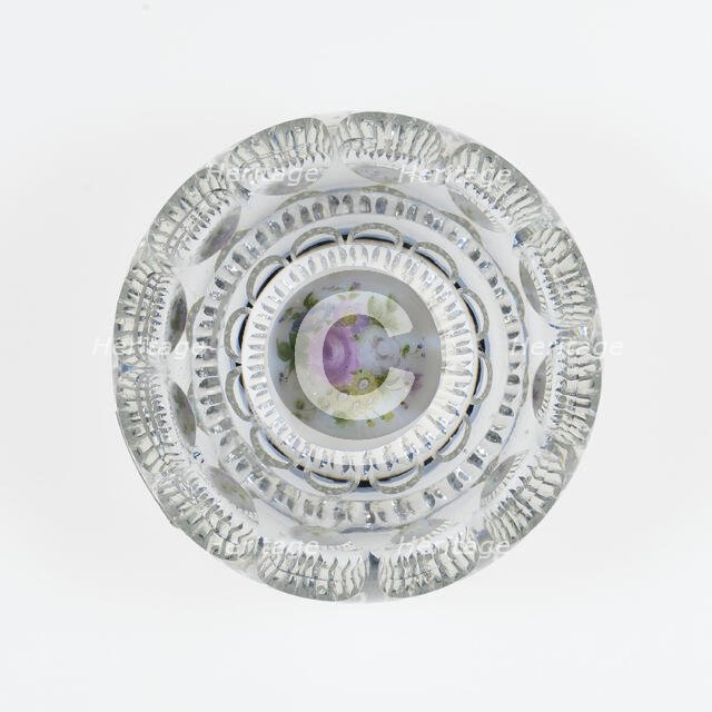 Paperweight, France, c. 1848-55. Creator: Saint-Louis Glassworks.