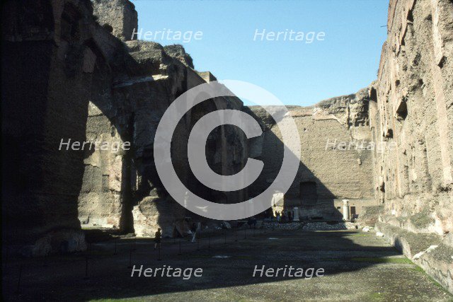 Baths of Caracalla, Rome, c20th century. Artist: CM Dixon.