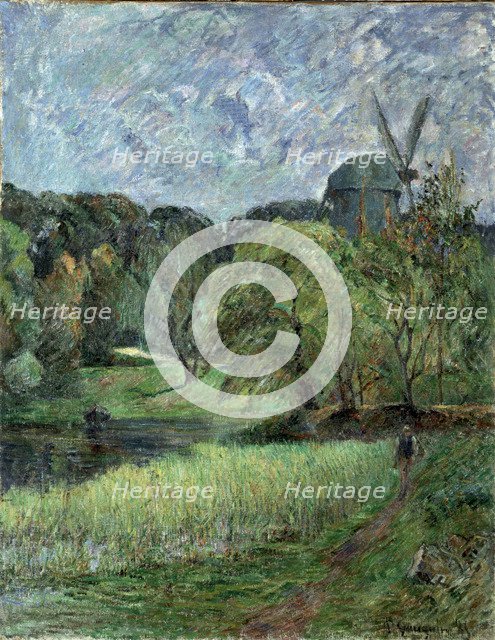 Le Moulin de la Reine dans le parc Østervold (The Queen's Mill, Østervold Park), 1885.