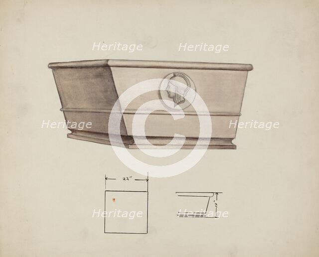 Urn Design, c. 1940. Creator: Charles Goodwin.