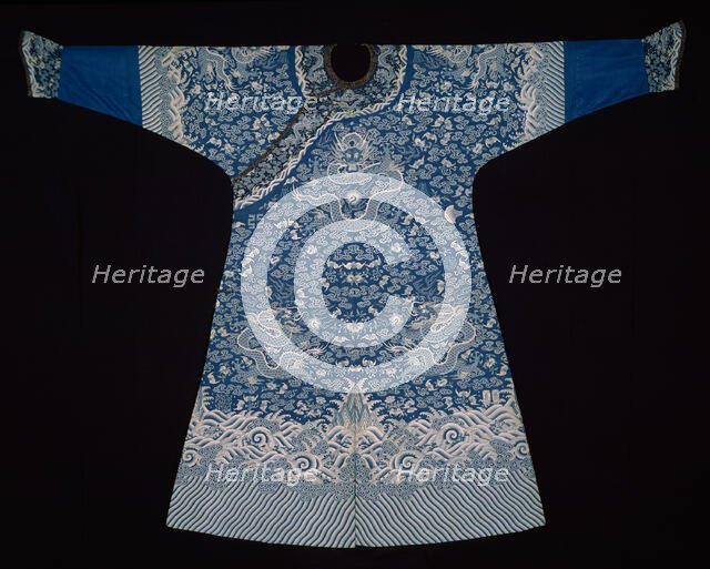 Emperor's Jifu (Semiformal Court Robe), China, Qing dynasty (1644-1911), 1825/50. Creator: Unknown.