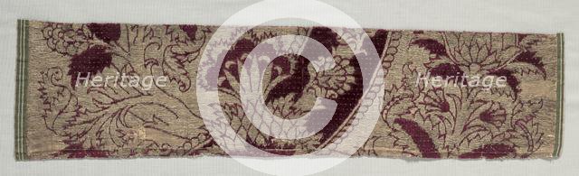 Velvet Fragment, 1400s. Creator: Unknown.