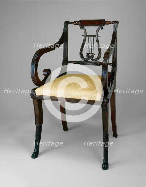 Armchair, c. 1815. Creator: Unknown.