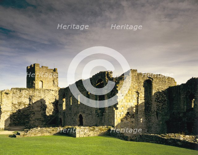 Scolland's Hall and the Gold hole tower, Richmond Castle, North Yorkshire, 1987. Artist: Unknown