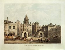 'A View of the Horse Guards from Whitehall', London. Artist: Unknown