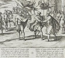 Mudarra Challenges Ruy Velazquez; a Three-Day Truce is Arranged, 1612. Creator: Antonio Tempesta.