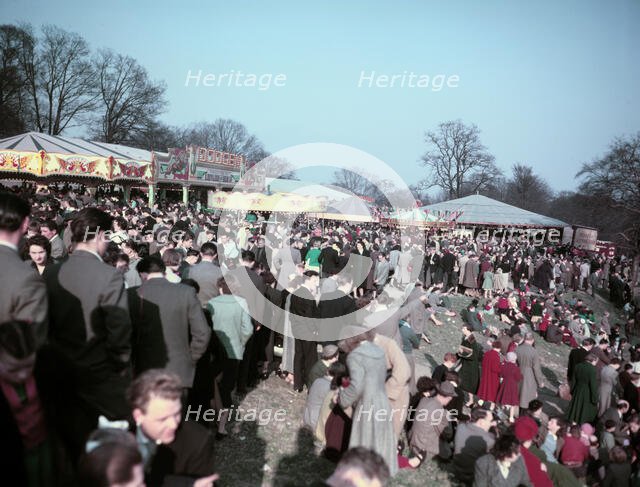 Scene at a busy funfair, c1955-1965. Creator: Arthur Charles Kirby Ware.