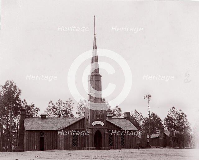 Poplar Grove Church, built by 50th New York Volunteers, 1865. Creator: Tim O'Sullivan.