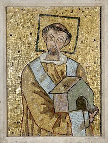 Portrait of Pope John VII, 705-707. Creator: Byzantine Master.