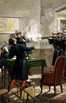 Uprising of 1866, mutiny or revolt of the sergeants at San Gil barracks in Madrid on June 22, 186…