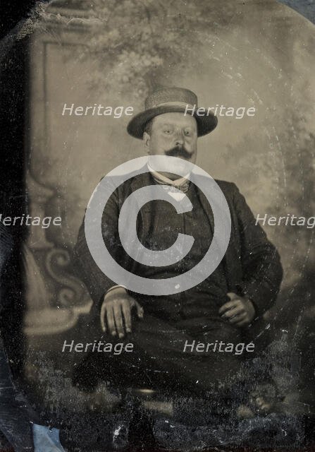 Portrait of editor Emil Carlson, St. Petersburg, 28 July 1903.  Creator: Mats Landin.