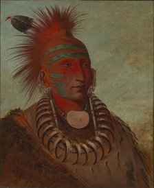 No-ho-mun-ya, One Who Gives No Attention, 1844. Creator: George Catlin.