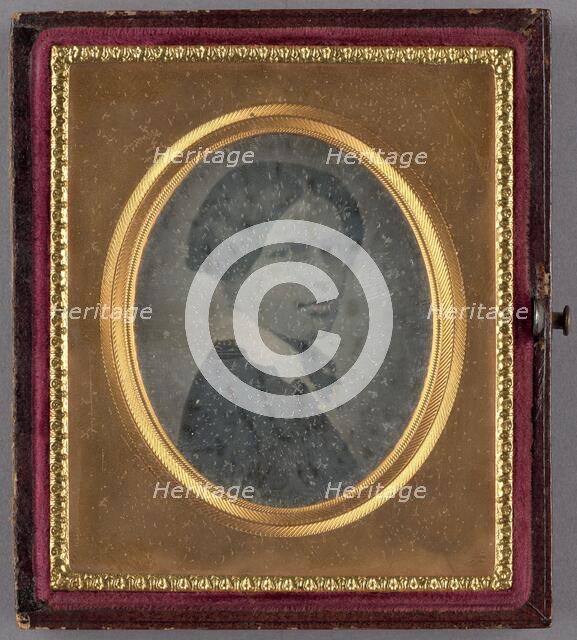 Bust Portrait of a Young Woman, about 1850. Creator: Unknown.