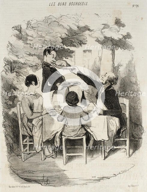 Ah! Il est fraîs...Ah! Il est fraîs..., 1846. Creator: Honore Daumier.