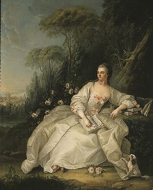 Portrait of Madame de Pompadour. Creator: Ecole Francaise.