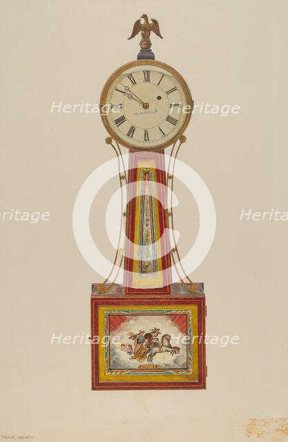 Banjo Clock, c. 1939. Creator: Frank M Keane.