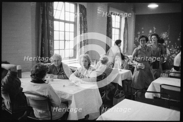 Works canteen, Wear Flint Glass Works, Alfred Street, Millfield, Sunderland, 1961. Creator: Eileen Deste.