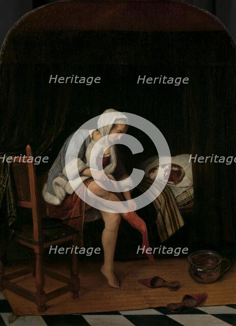 Woman at her Toilet, 1655-1660. Creator: Jan Steen.