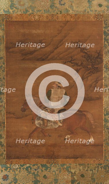 A Tartar Huntsman on His Horse, Ming dynasty, 15th century. Creator: Unknown.