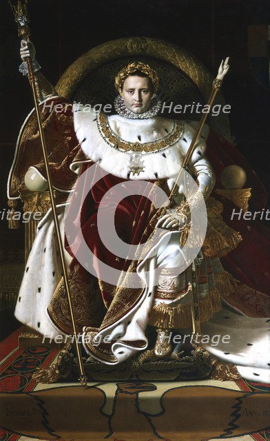 'Napoleon I on the Imperial Throne', 1806. Artist: Jean-Auguste-Dominique Ingres