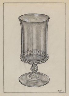 Drinking Glass, 1935/1942. Creator: Hugh Clarke.