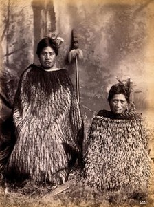 New Zealand: two Maori women, c1880s. Creator: Unknown.