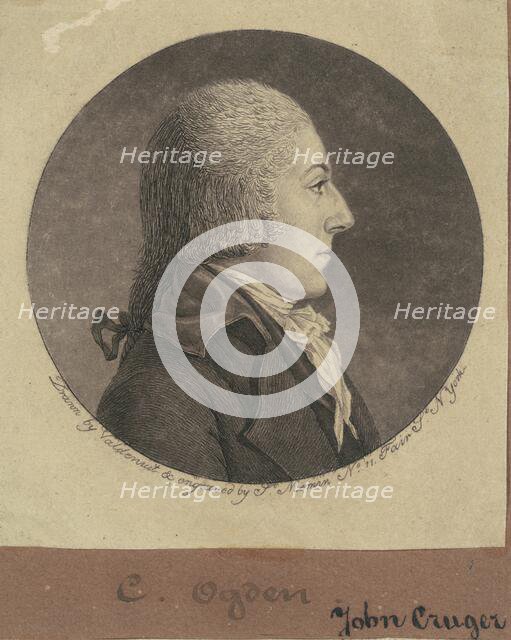 John Cruger, 1796. Creator: Charles Balthazar Julien Févret de Saint-Mémin.