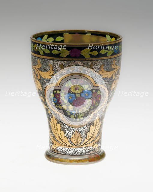 Beaker, Bohemia, c. 1830/50. Creator: Bohemia Glass.