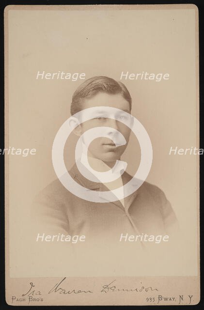 Portrait of Ira Warren Dennison, Between 1891 and 1893. Creator: Pach Bros.