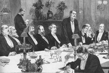 'Banquet to the Right Hon Sir John MacDonald, Prime Minister of Canada', 1886. Creator: Unknown.