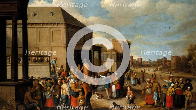 The halt and the blind being summoned to the great supper, 1620-1629. Creator: Joost Cornelisz Droochsloot.