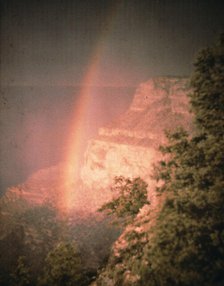 Rainbow at the Grand Canyon, between 1906 and 1912. Creator: Arnold Genthe.