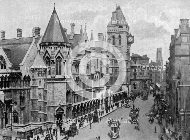 The Royal Courts of Justice, Strand, Westminster, London, 1904. Artist: Unknown
