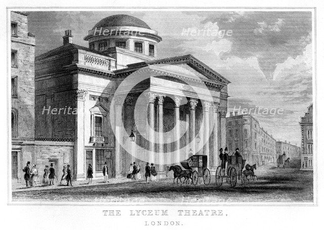 The Lyceum Theatre, Westminster, London. Artist: Unknown