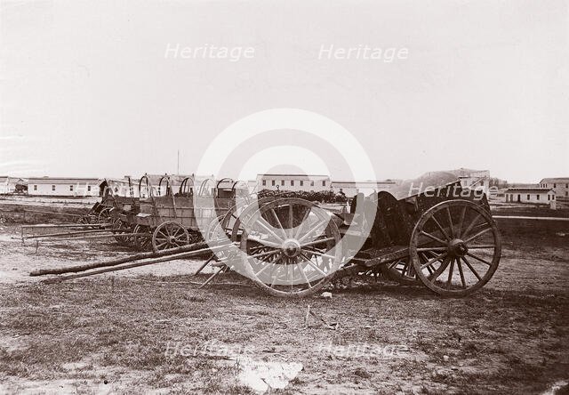 Army Wagon and Forge, City Point, Virginia, 1861-65. Creator: Andrew Joseph Russell.
