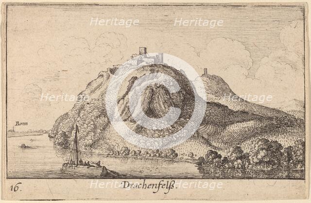 Drachenfels, 1635. Creator: Wenceslaus Hollar.