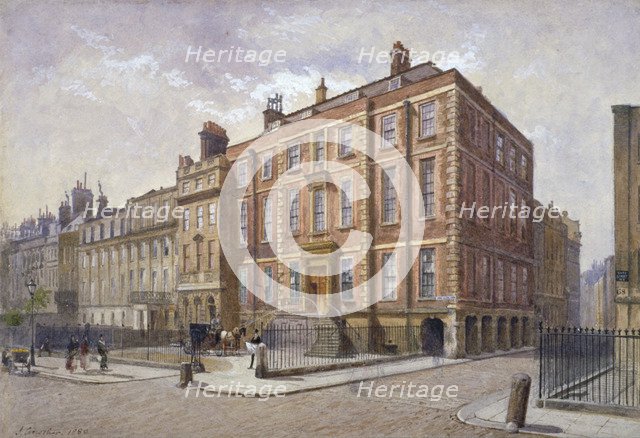 Newcastle House, Holborn, London, 1880. Artist: John Crowther