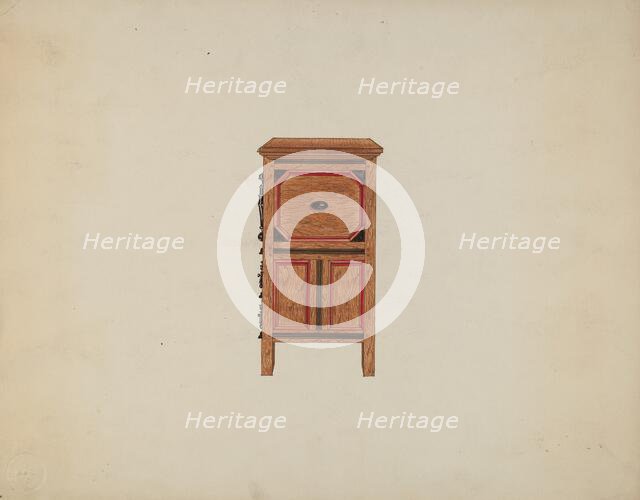 Side View of Hartford Chest, c. 1936. Creator: Martin Partyka.